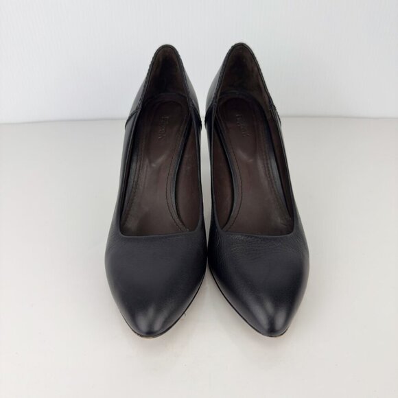 FILIPPA K Classic Leather Pointed Toes‎ EUC Designer Black Stilettos Pumps sz 38 - Picture 10 of 13